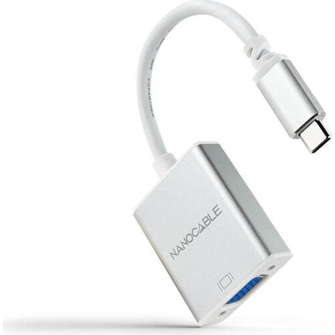 Adaptador Nanocable 10.16.4101/ USB Tipo-C Macho - VGA Hembra (1/4)