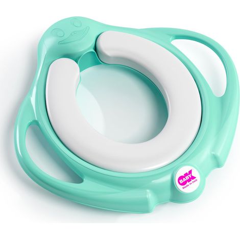 Okbaby Pinguo Soft Reductor de Inodoro con Asiento Acolchado Extraíble - Azul (1/5)