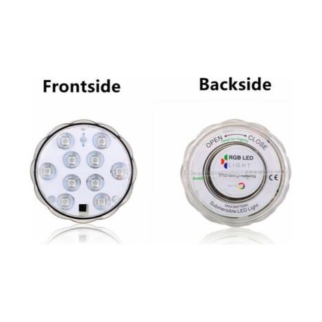 Lampade Subacquee Ricaricabili LED con Telecomando, Luci Notturne Impermeabili, Decorazione per Acquari e Piscine - AUTRES