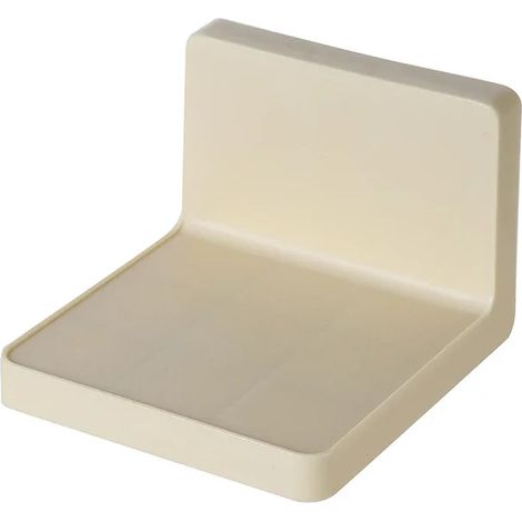 (Jaune) Étagère murale multifonction adhésive à monter soi-même, porte-savon et éponge, étagères pour cuisine et salle de bain, sans perçage, compatible avec les télécommandes. (1/5)