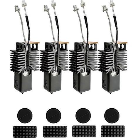 Für Snapmaker U1 Hotend 0,2 mm + 0,4 mm Keramikblock-Kit mit integrierter Düse aus gehärtetem Stahl für Snapmaker U1 3D-Drucker (1/5)