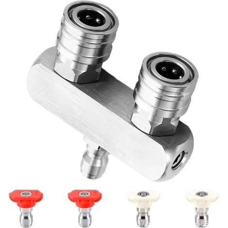 Buse Rotative Pour Nettoyeur Haute Pression, 1/4 Raccord Rapide Buse De Nettoyage à Turbine Rotative, 5000 Psi (1/5)