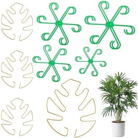 12-teiliges Pflanzenstützset, Monstera-Stützen, Monstera-Blätter für Kletterpflanzen, Pflanzenstützen für Blumentöpfe, Gartenzubehör (1/5)