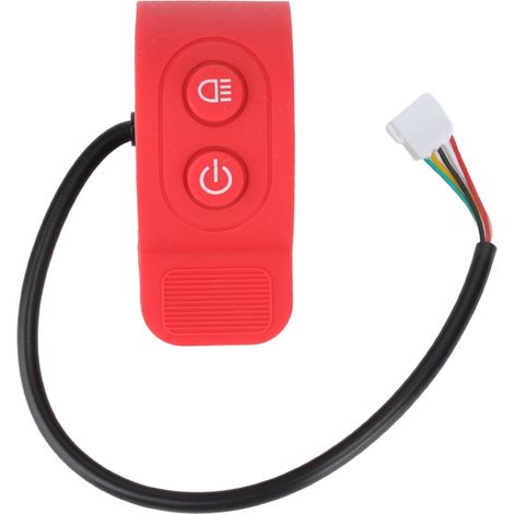 Pédale d'accélérateur pour trottinette électrique, pédale d'accélérateur sensible au pouce pour trottinette électrique, pédale d'accélérateur rouge (1/5)