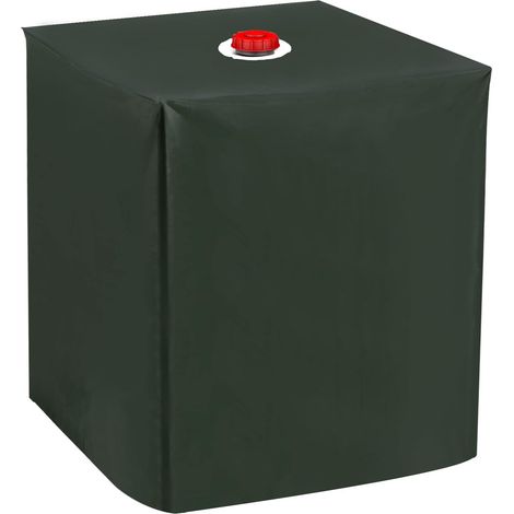 Cover for IBC Tote 275 Gallon, 210D Oxford Waterproof Sunshade for Outdoor Garden Rainwater Tank (39.37 x 47.24 x 45.66 inches, Green) (1/5)