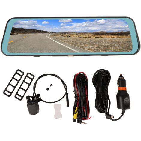 10in Rétroviseur Dash Cam Vision Nocturne Avant Arrière Caméra Image de Recul Conduite Enregistreur Vidéo (1/5)