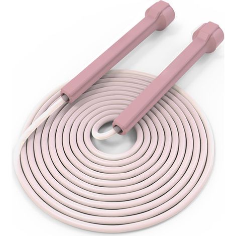 Corde à Sauter - Câble Acier Inoxydable avec Roulements Intégrés - Réglable Jusqu’à 195 cm - Pour Adultes et Enfants - 1 Pièce (1/5)