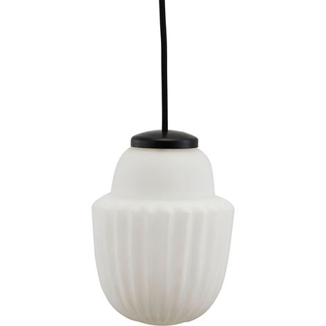 Lampe Suspension Acorn Small Noir et Blanc Diam 13 cm (1/5)