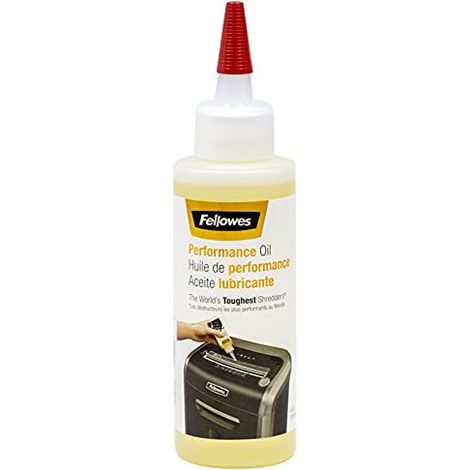 Fellowes Huile Pour Destructeur De Papier Coupe Et Coupe Croisée, 120ml - Huile Lubrifiante Pour Destructeurs (3608501)