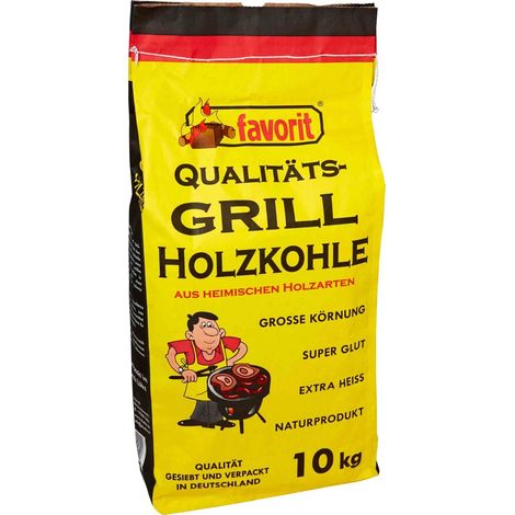 Favorit Holzkohle 10 kg Kohle Grillholzkohle Grillkohle