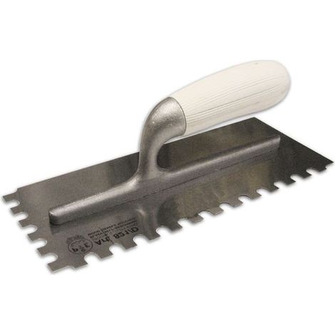 Frattone in Acciaio Dentato DX 2 Lati 280x120 mm Pavan art. 821/SD Greca 5x7 mm