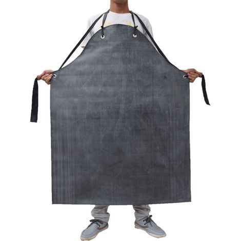 Tablier Hommes Épais Long En Caoutchouc Résistant À L’Huile Imperméable Pour Usine Abattoir - (1/5)