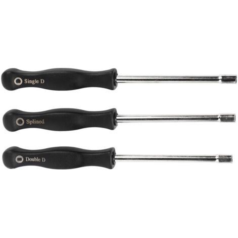 pour tournevis pacman Outil de réglage de carburateur 3 tournevis de réglage de carburateur Jeu d'outils de service de réglage de carburateur Outil de réglage de carburateur de type Double D c (1/4)