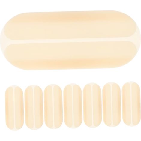 Lot de 8 Coussinets Épaulières en Silicone Beige, Protège-Bretelles Antidérapants Confortables pour Soutien, Accessoires Multifonctions pour Sport et Paquet (1/5)