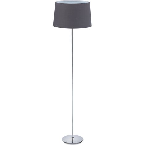 Lampada da terra moderna con paralume decorazione soggiorno camera da letto 148,5 x 40 cm illuminazione piacevole in ferro nero 130009666