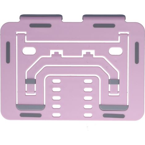 Laptopständer, höhenverstellbarer Tischständer, faltbar, rutschfest, doppelseitig, Tablet-Ständer, pink (1/5)