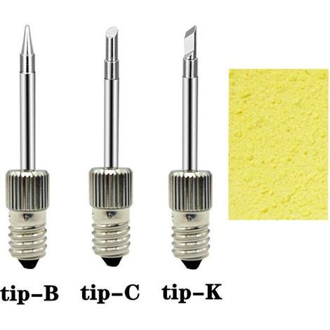 3 Pièces Embouts de Fer à Souder Résistant à la Sans Fil USB Tête de Soudage Réparation 8W Embouts de Soudage Filetés Professionnels (1/5)