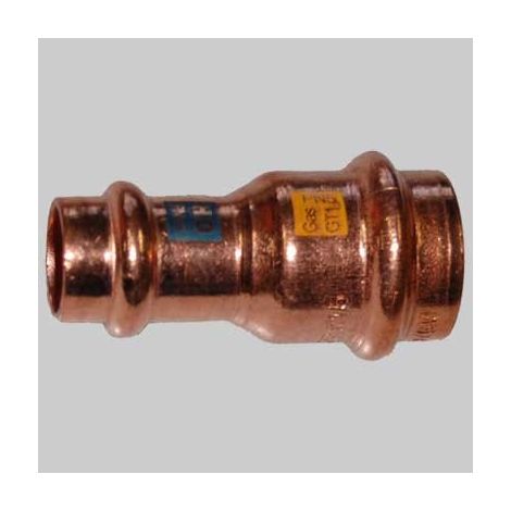 MANICOTTO RAME RIDOTTO A PRESSARE FEMMINA/FEMMINA - 22 x 15
