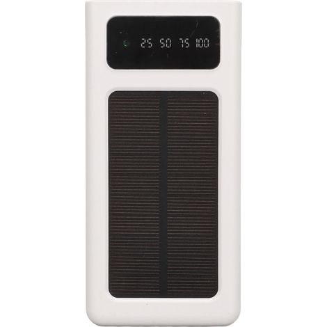 Power Bank Solaire 20000mAh avec Écran de Puissance, Double Ports de Sortie et Lampe Torche - Portable et Rechargeable au Soleil (1/5)
