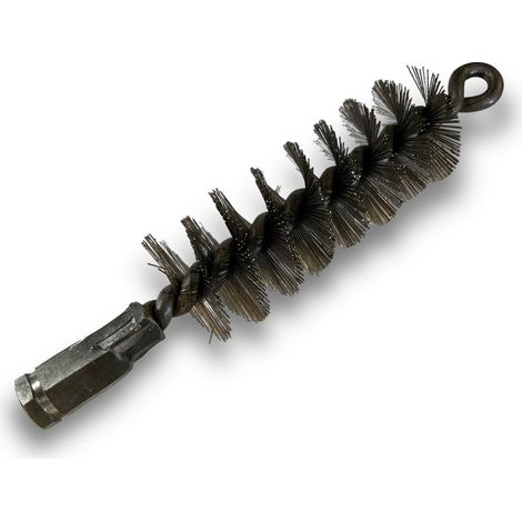 Brosse à tube PRO INOX Ø 40 mm  Raccord M12175 femelle  Ame en acier torsadé  Nettoyage brossage tube et canalisation  Kibros 41SCI40