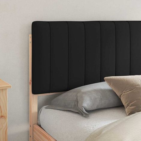 Maison Exclusive - Estructura de Cama con Cabecera Tapizada Negro