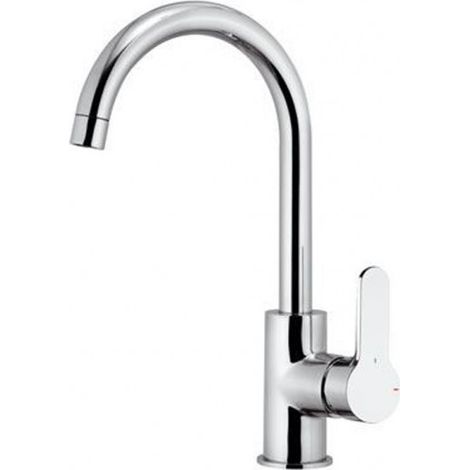Rubinetto lavello con canna alta a u, risparmio energetico e idrico - serie winner eco