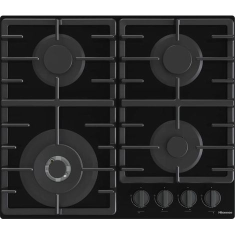 Hisense GG663BHF piano cottura Nero Da incasso 60 cm Gas 4 Fornelli