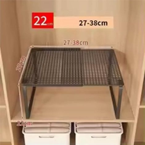 Étagère De Placard - Télescopique Rétractable Et Extensible - Pour Rangement Dans Armoire - 2 Pièces (1/3)