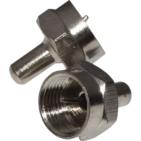 Connecteur F mâle - AERZETIX - 75Ω - Coaxial - Antenne TV - Connecteur de terminaison