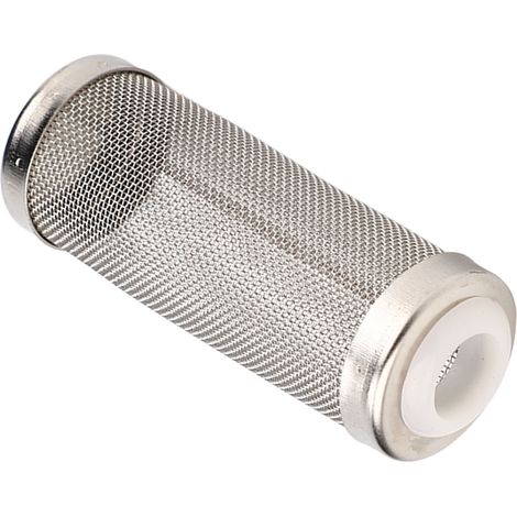 Grille de protection pour filtre d'aquarium en acier inoxydable 304, sans danger pour les poissons et les crevettes, pour la filtration des aquariums, blanche, diamètre intérieur 12 mm/0,47 po (petite (1/5)
