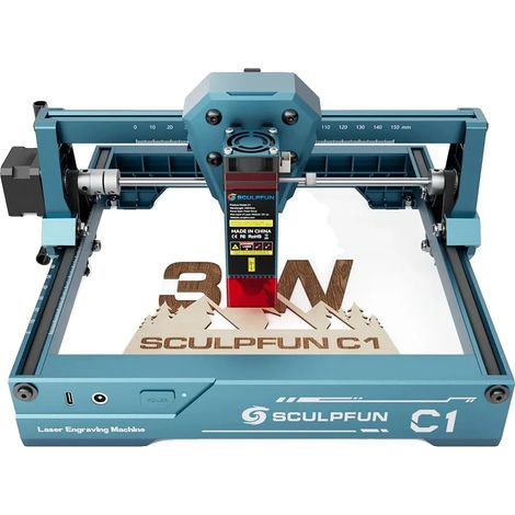 Graveur Laser, Design Compact, Fonctionnalités Conviviaux, C1 3W (1/2)