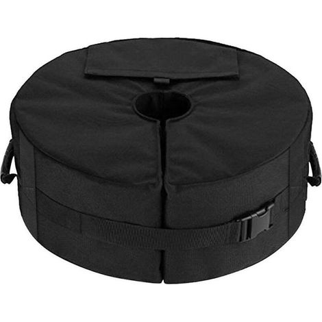 Sac de poids pour base de parapluie, sac de sable fixe amovible et coupe-vent pour base de parapluie de terrasse ronde, pour plage G (1/3)