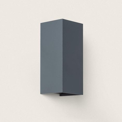 Applique da Parete per Esterno LED 10W Alluminio Doppia Luce CCT Selezionabile Oscilum Square Antracite (1/4)