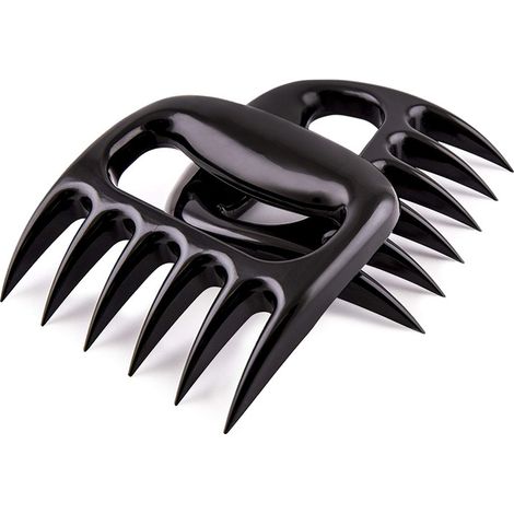 Fourchette à viande pour barbecue, 2 pièces, fourchette à nourriture, griffe d'ours, diviseur de viande, chauffage Anti-brûlure, Gadgets de cuisine (1/5)
