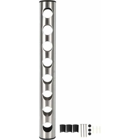 Crediri Weinflaschenregal, Weinhalter aus Edelstahl, vertikales, an der Wand montiertes Rotweinflaschenregal für Home-Bar-Zubehör (Docht)