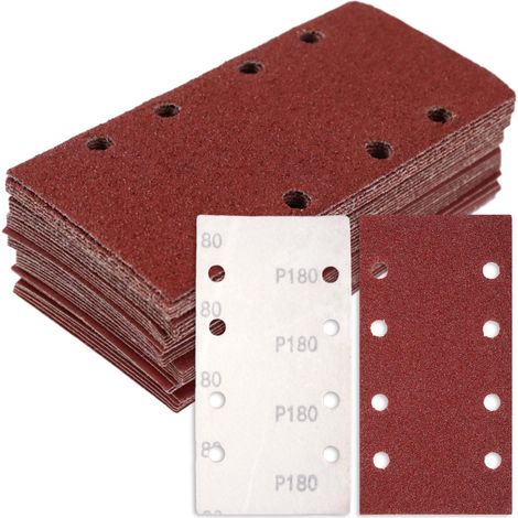 Feuilles Abrasives Rectangulaires, 40pcs, 93 x 185 mm (1/5)