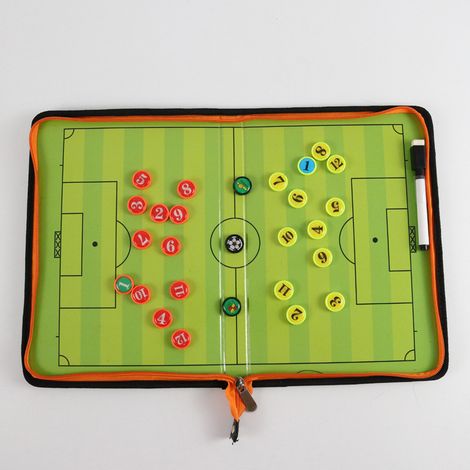 1 Tableau tactique football, surface effaçable, aimants inclus, portable, pour entraînement et compétition