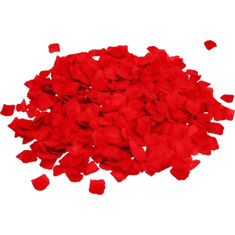 1500 pétales de rose artificiels - Pétales de fleurs décoratifs romantiques - Pétales de rose pour la décoration de chambre - Décoration de Saint-Valentin (Rouge)-AquaForge