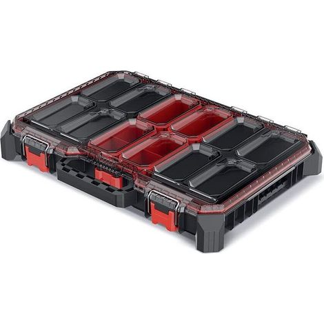 Kistenberg KMX55408B MSX Valigetta Portaminuteria 54,3x36,8x7,7 cm 7 scomparti rimovibili chiusure metalliche colore Nero
