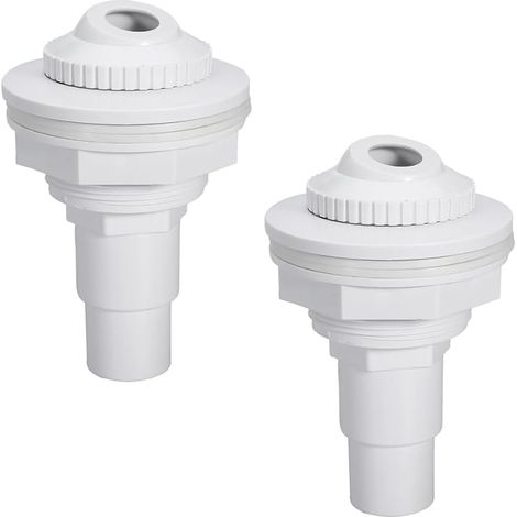 Lot de 2 buses d'entrée de piscine de 13,3 cm avec joint et adaptateur (1/5)