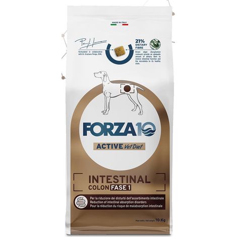 Forza10 Dog Active VetDiet Intestinal Colon Fase 1 - Forza10 Dog Active VetDiet Intestinal Colon Fase 1 - Sacco Da 10 Kg