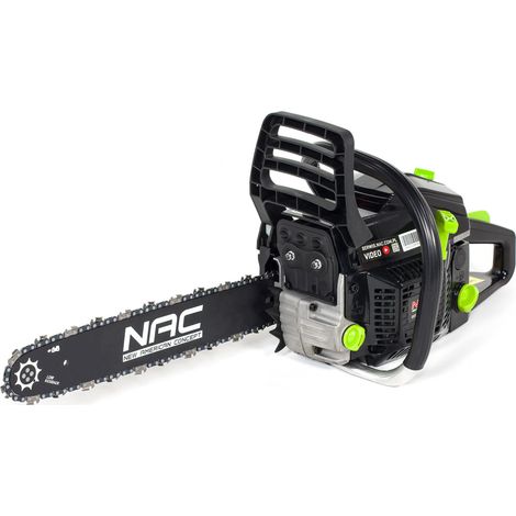 Benzin-Kettensäge, NAC, CST45-40-01AC-V, professionelle Schneiden de Holz, Motor de 1,7 kW, blade de 40 cm, Anti-Vibrations-System, ideal für Forstwirtschaft und Haushalt