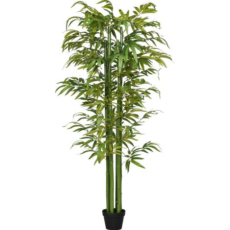Plante artificielle bambou décorative 180 cm avec pot pour intérieur (1/5)