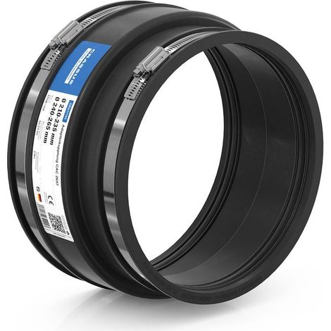 CR Adapterkupplung CAC 2657, bis 0,6 bar (240-265mm auf 210-235mm), EPDM / V2A