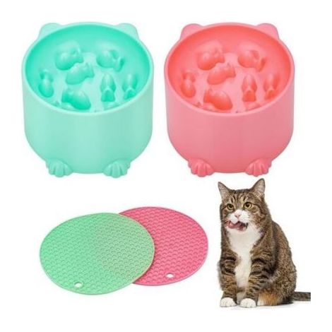 Bol De Nourriture Pour Chat De Haute Qualité: Le bol de nourriture pour chat est fabriqué en matière plastique pp durable, sol (1/5)