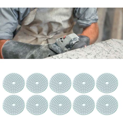 Je vends 10 disques à meuler diamantés de 3 pouces et 10 disques à meuler à l'eau à base blanche de 3 pouces. (1/5)