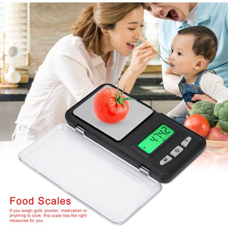 Balance électronique numérique LCD 200 g / 0,01 g pour peser les fruits et petits aliments (1/5)