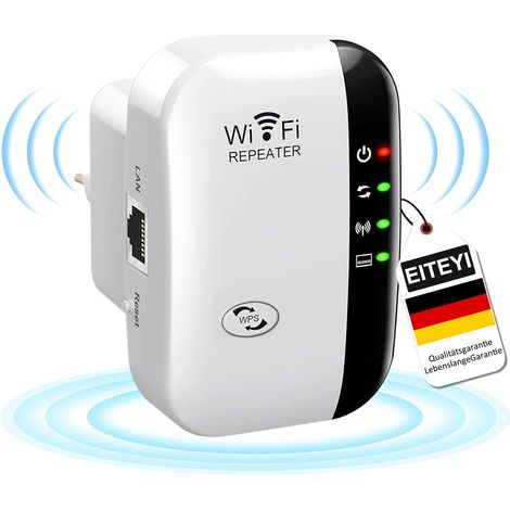 JSSEVN-2026 Nouveau EITEYI Répéteur WiFi Puissant 300Mbps, Amplificateur WiFi Puissant 2.4GHz WiFi Extender Range Booster WiFi avec WPS Protection (1/5)
