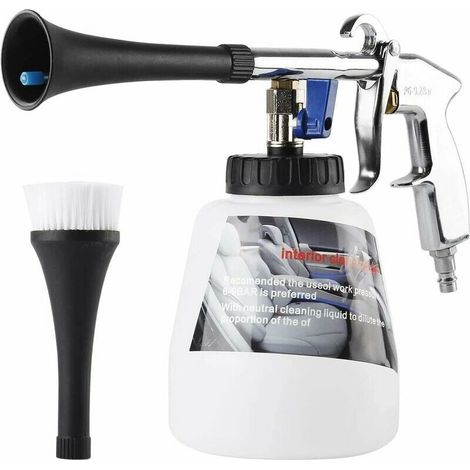 Piet Nettoyage Voiture,Piet De Nettoyage À Air Comprimé Intérieur Automatique Air Comprimé 1L Pulvérisateur Avec Brosse De Buse,Convient À Intérieur De Voiture Entretien/Accueil Nettoyer Gdrhv (1/5)
