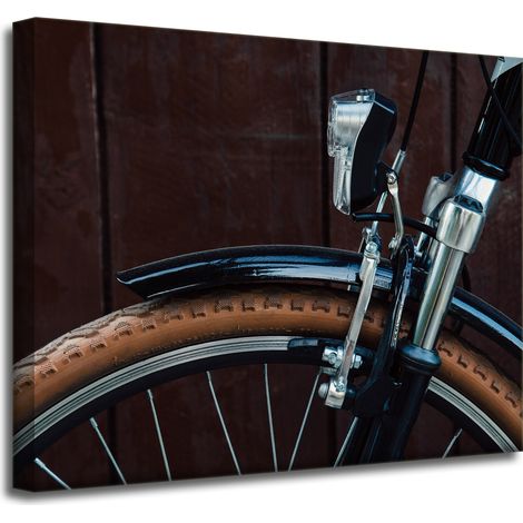 Vintage-Fahrrad-Leinwanddruck 50x40 cm